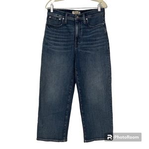 Madewell Slim Wide-Leg Crop Jeans in Reggie Wash